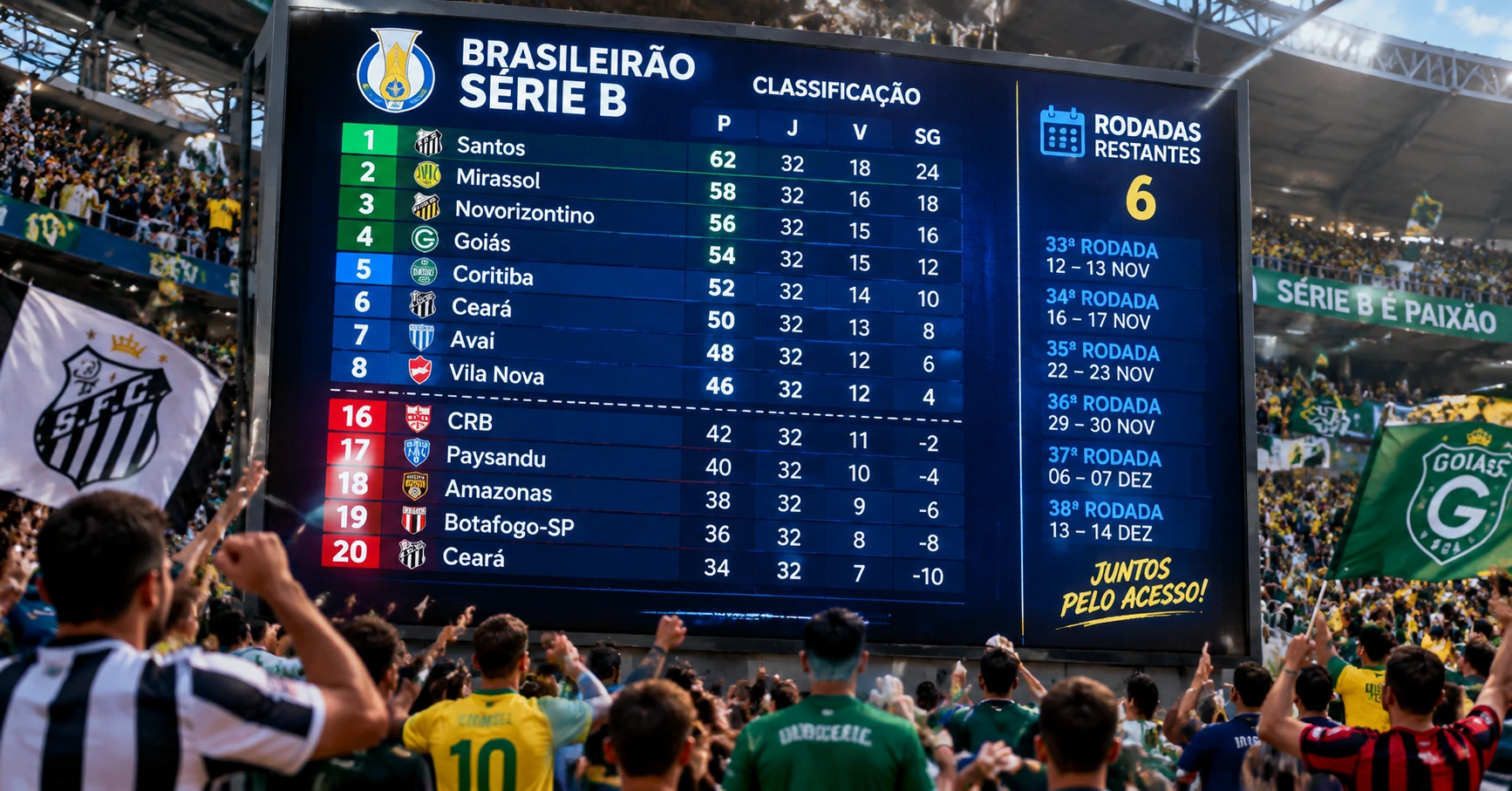 Piv eus a zo dazont er Brasileirão Série B ha Faltan Quant Rodadas? - image 2